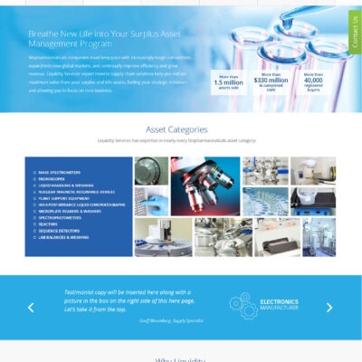 Corporate interior page for Biopharmaceuticals, providing information and insights into the company's history, mission, values, team members, facilities, and other pertinent details related to its operations in the pharmaceutical industry.