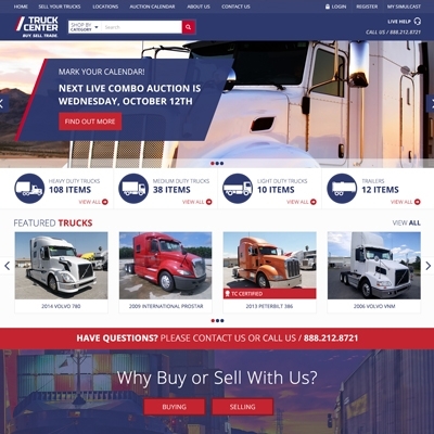 A truck-selling website, featuring a range of trucks for sale, detailed specifications, pricing information, and a user-friendly interface for browsing and purchasing trucks.